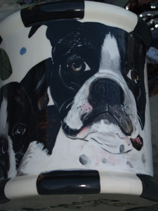 Large Canister Boston Terrier Cookie Jar (any breed)