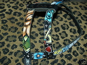 Leather Tattoo Harness Handpainted and Custom (SMALL)