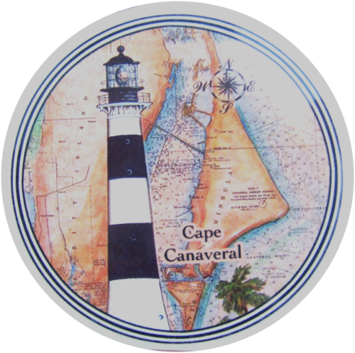 Cape Canaveral Lighthouse Car Coaster