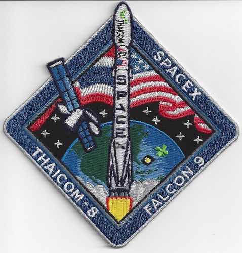 THAICOM-8 SpaceX Mission Patch