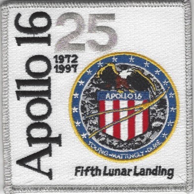 Apollo 16 25th Anniversary Patch