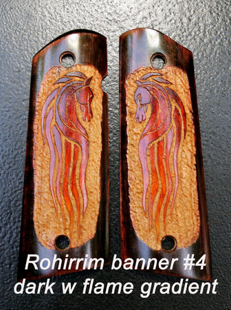 Rohirrim banner #4, dark with flame gradient horse\\n\\n1/19/2016 6:17 PM