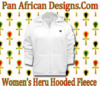 Women White Hooded Heru Fleece Jacket