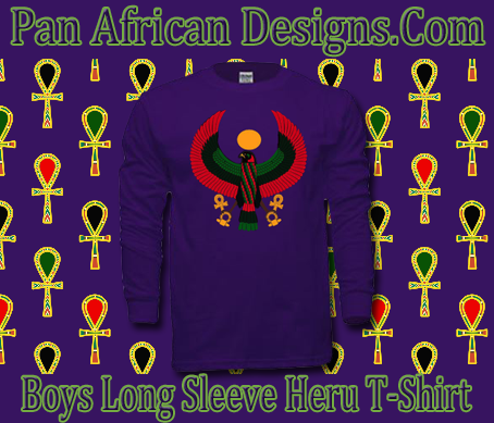 Boys Purple Heru Long Sleeve T-Shirt