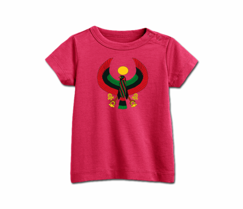 Infant raspberry Heru T-Shirt