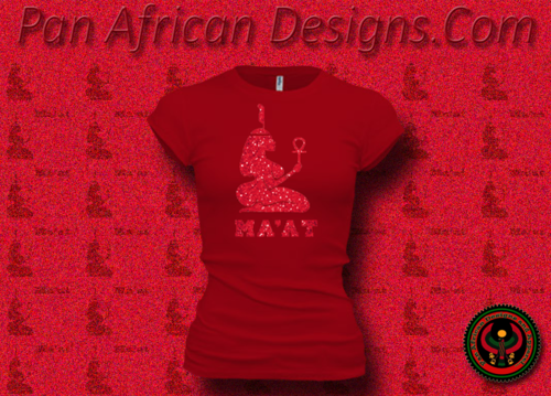 Women's Red and Red Maat T-Shirts with Glitter