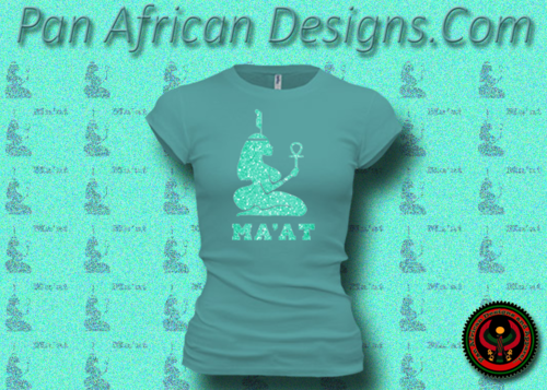 Women's Teal and Neon Green Maat T-Shirts with Glitter