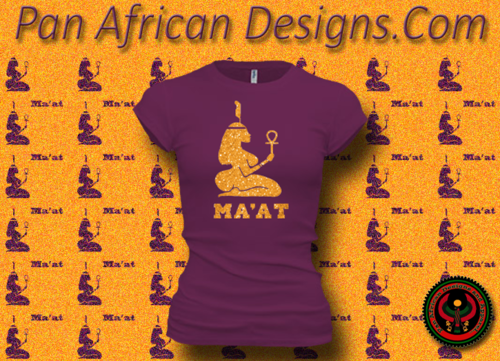Women's Current and Gold Maat T-Shirts with Glitter