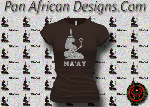 Women's Chocolate and Silver Maat T-Shirts with Glitter