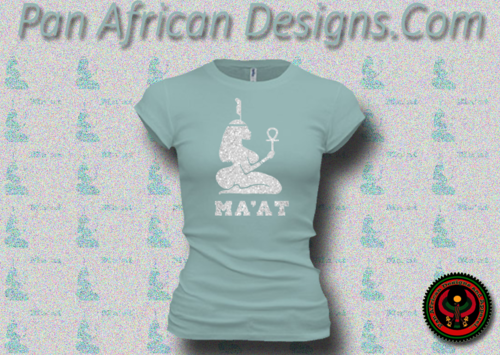 Women's Seafoam and Silver Maat T-Shirts with Glitter