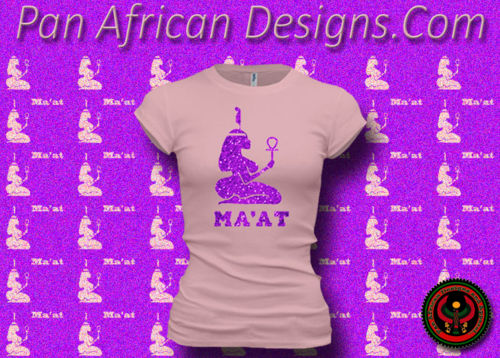 Women's Pink and Hot Pink Maat T-Shirts with Glitter
