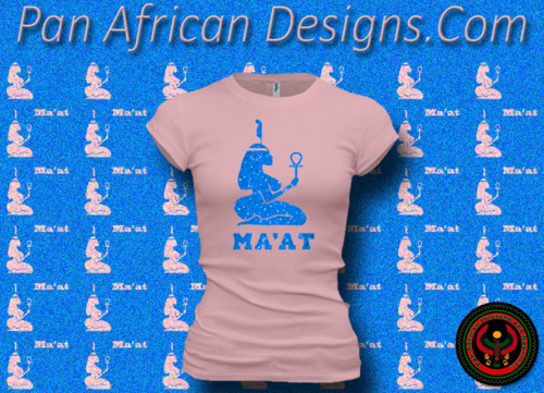 Women's Pink and Royal Blue Maat T-Shirts with Glitter