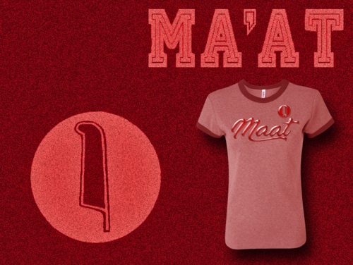 Women's Heather Pink and Cardnal Ma'at Ringer T-Shirts with Foil