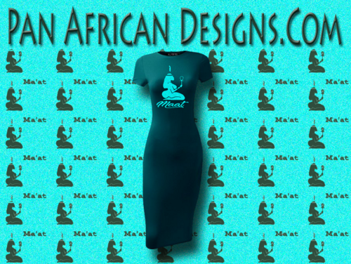 Women's Teal with Turquoise Glitter Maat T-Shirt Dress