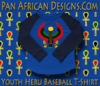 Youth Royal and Navy Blue Heru Baseball T-Shirt
