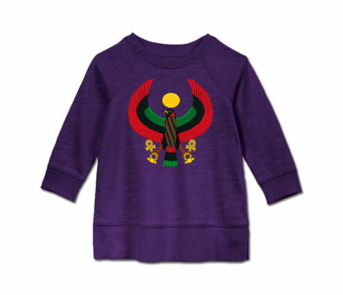 Toddler Purple Heru Long Sleeve Tunic