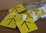 Yellow Tag with Black Arrow Aluminum (Bag of 100)