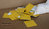 Pole Tag 2" x 2" Aluminum Yellow one side/White other side (Bag of 100)