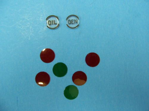 1957 Indicator Lens Recolor Kit (Includes GEN/OIL)