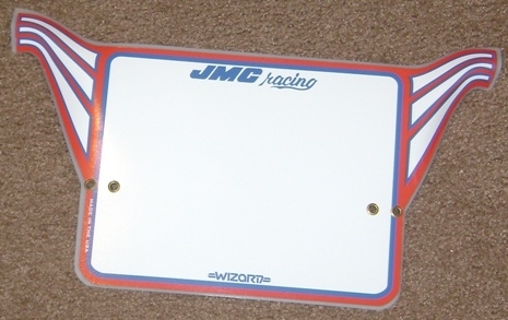 JMC® Racing Wizard Mini Number plate. NOW AVAILABLE!