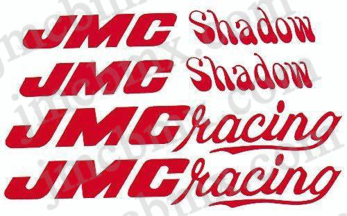 Red JMC Shadow Decal Set
