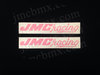 2 Pink JMC® Racing F/F Decals