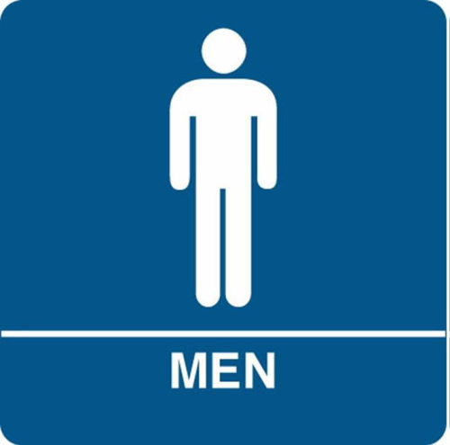 Single ADA Men Signs