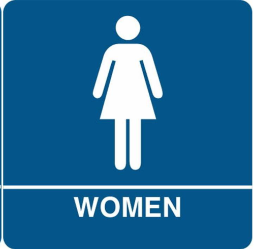 Single ADA Women Signs