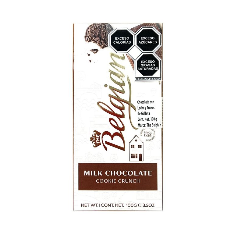The Belgian Milk Cookie Crunch Chocolate - 100gr (c/25pzs)