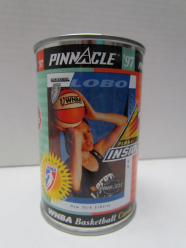 1997 Pinnacle Inside WNBA Promo Can REBECCA LOBO