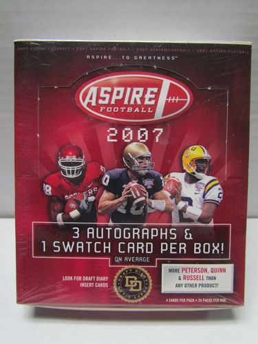 2007 Sage Aspire Football Hobby Box