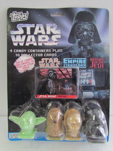 Topps Star Wars Candy Containers and Collector Cards Set