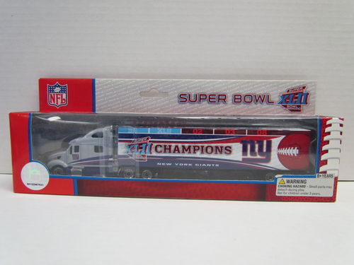 2006 Upper Deck Super Bowl XLII Champion New York Giants Football Peterbilt Tractor Trailer