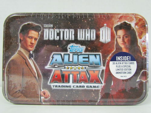 Topps Doctor Who Alien Attax Trading Card Game Tin
