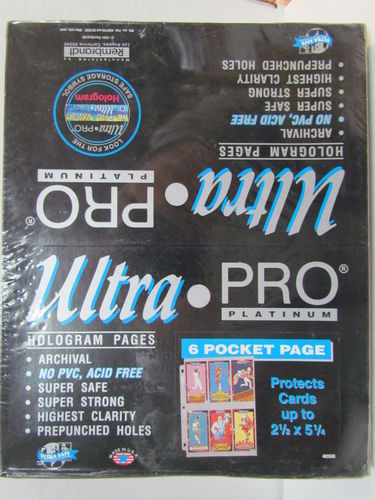 Ultra Pro Pages - 6 Pocket Platinum Page Box #81420