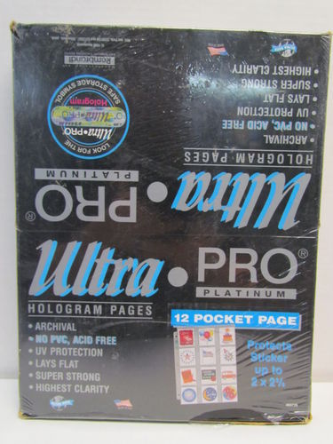 Ultra Pro Pages - 12 Pocket Platinum Page Box #81423