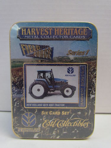 Ertl Collectibles Harvest Heritage Metal Collector Tractor Tin Set NEW HOLLAND