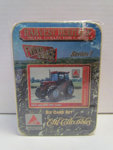 Ertl Collectibles Harvest Heritage Metal Collector Tractor Tin Set AGCO
