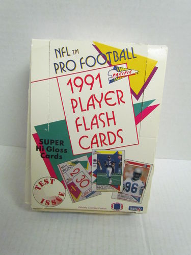 1991 Pacific Player Flash Cards Football Box