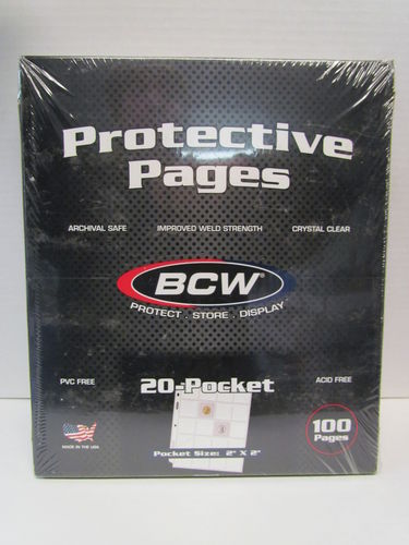 BCW Pages - 20 Pocket Page Box #PRO20T
