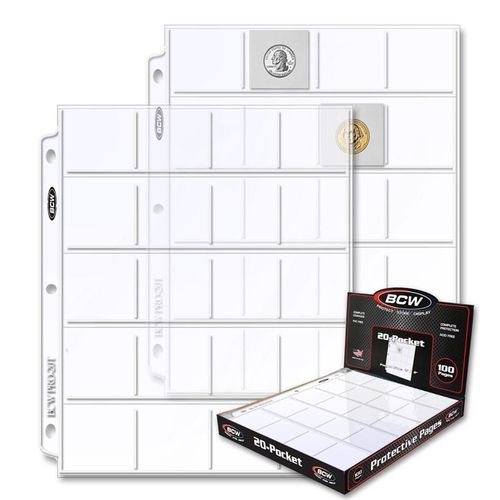 BCW Pages - 20 Pocket Page #PRO20T