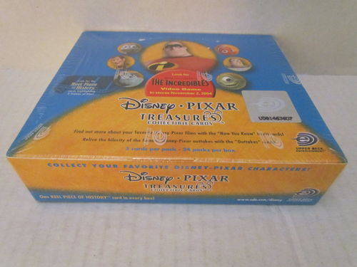 Upper Deck Disney Pixar Treasures Collectible Trading Cards Box