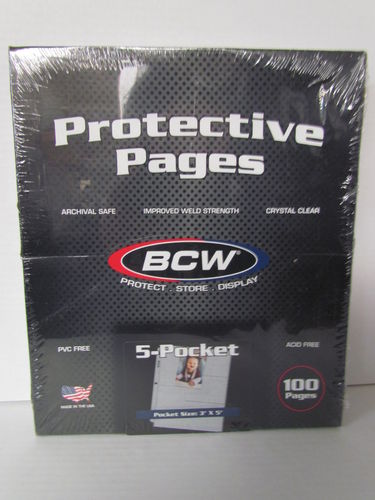 BCW Pages - 5 Pocket Page Box #PRO5S