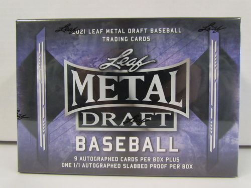 2021 Leaf Metal Draft Baseball Jumbo Box