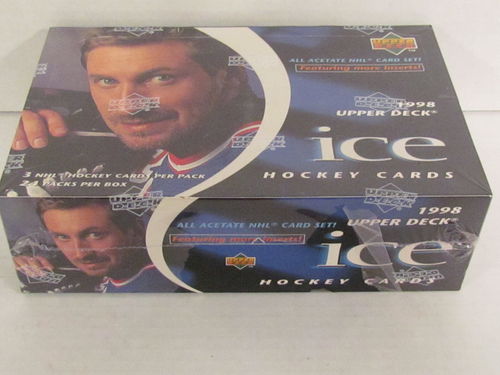 1997/98 Upper Deck Ice Hockey Hobby Box (shrinkwrap torn)