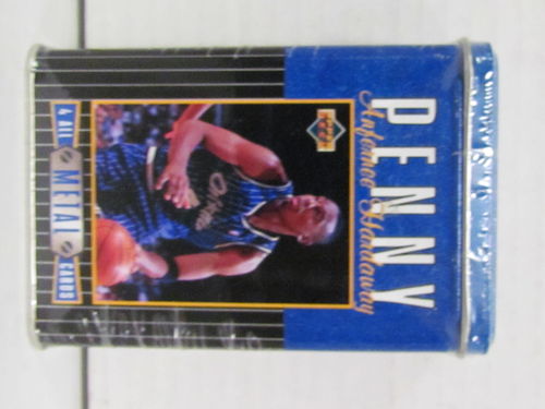 1996 Upper Deck Penny Anfernee Hardaway 4 All-Metal Collector Cards Tin