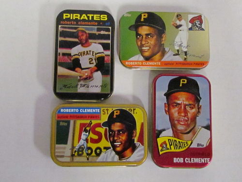 1998 Topps Roberto Clemente Commemorative Tins (Set of 4 - No Cards)