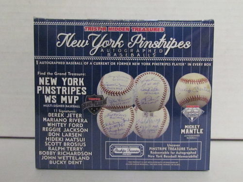 2024 Tristar Hidden Treasures Autographed Baseball (New York Pinstripes)