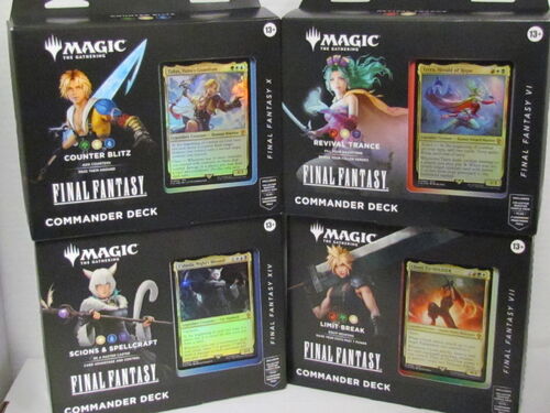 Magic the Gathering Final Fantasy Commander Deck (Set of 4)