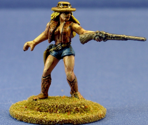 Scatter Gun Sue - Cowgirl with shotgun